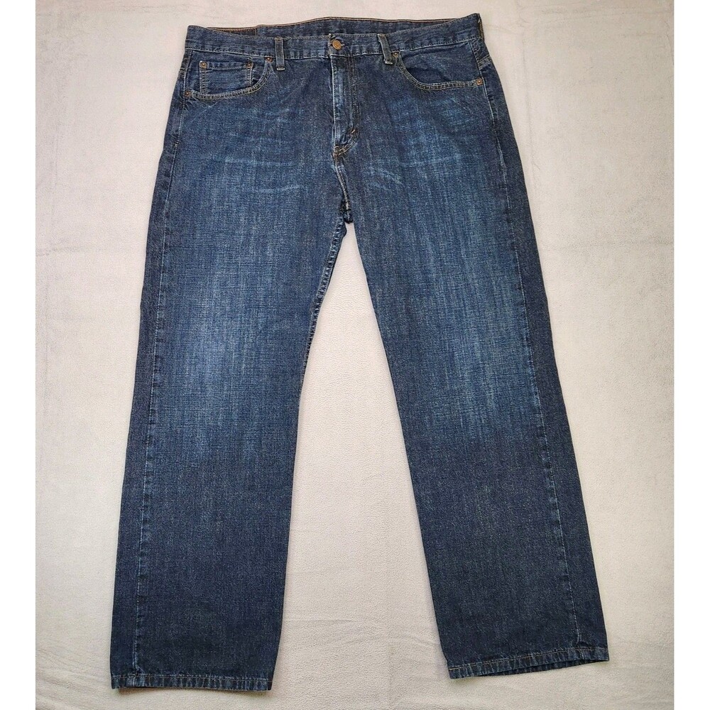 Levi's 569 Jeans Men's 38x32 Blue Dark Wash Denim Loose Straight